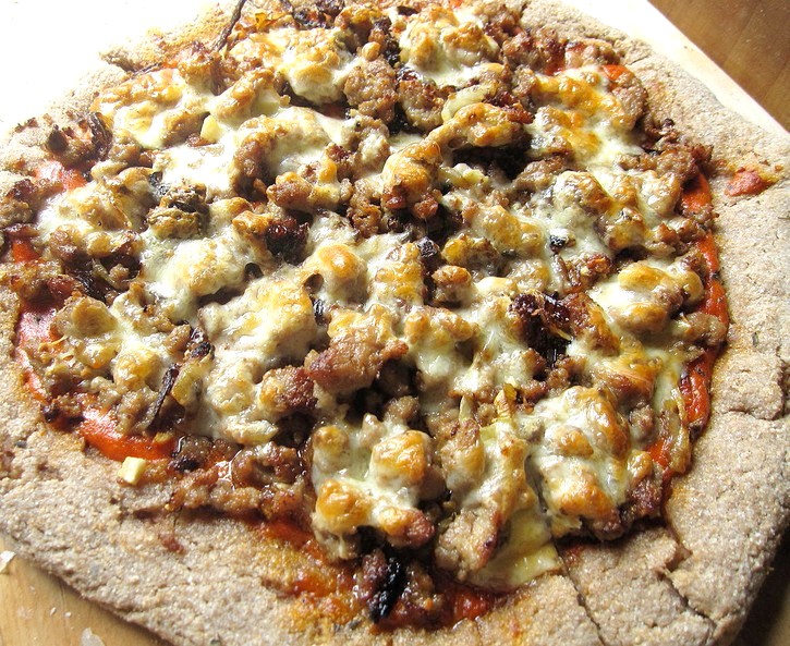Pizza con harina integral