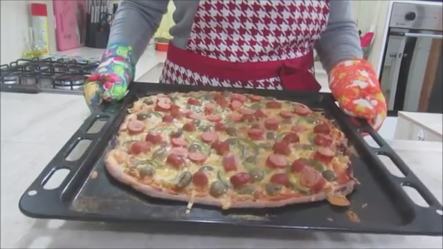 Masa de pizza estilo pizza hut