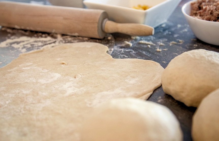 pizza con levadura fresca