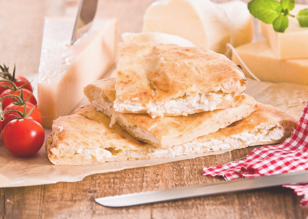 Foccacia con queso sardo