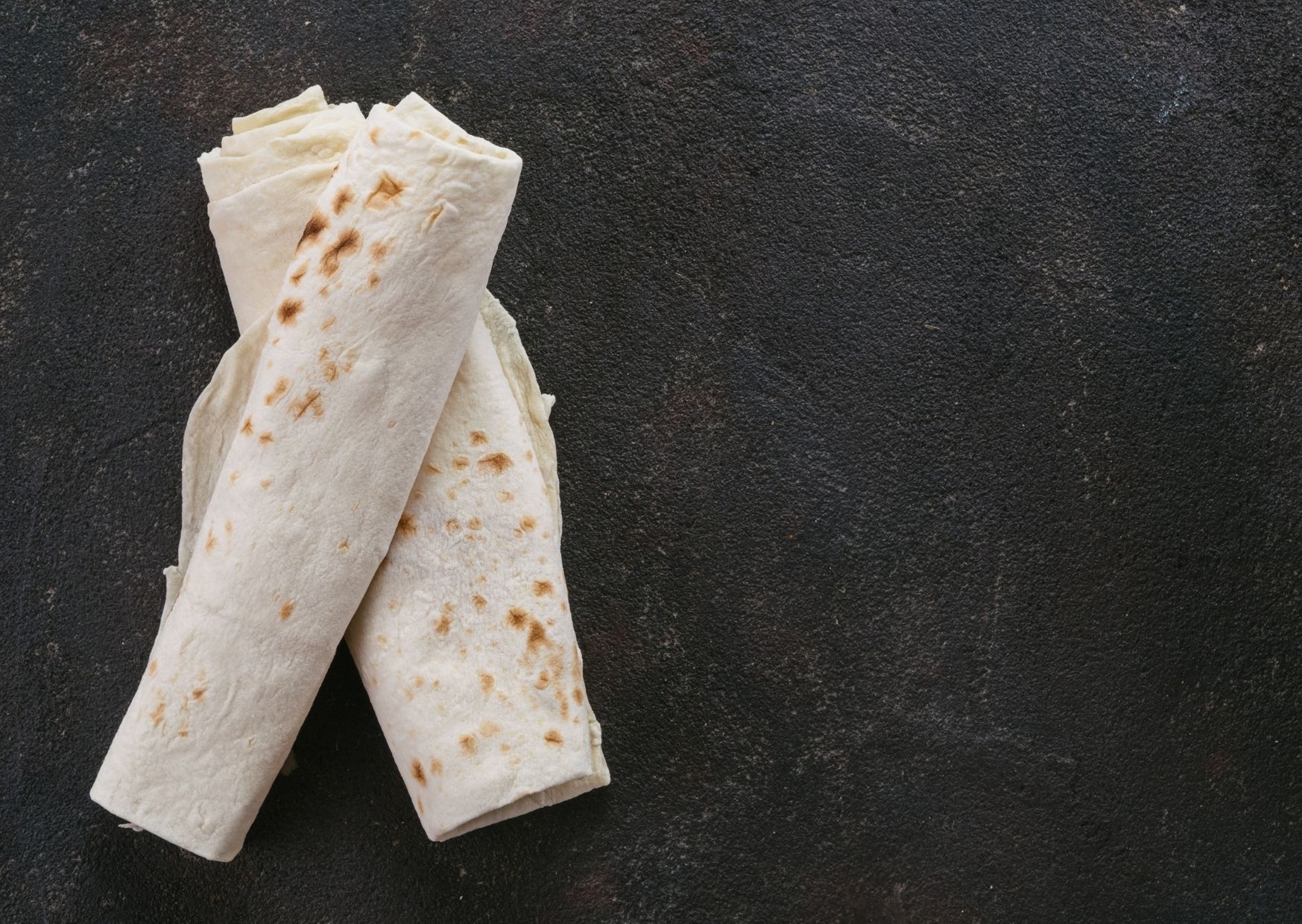 Piadina con crema de espinaca y ricotta